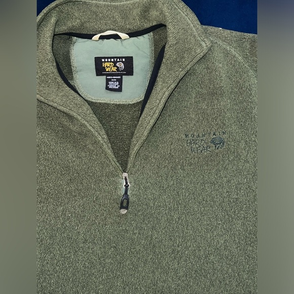 Mountain Hardwear Men's Zip Up Pullover - Hunter Green - Picture 2 of 3